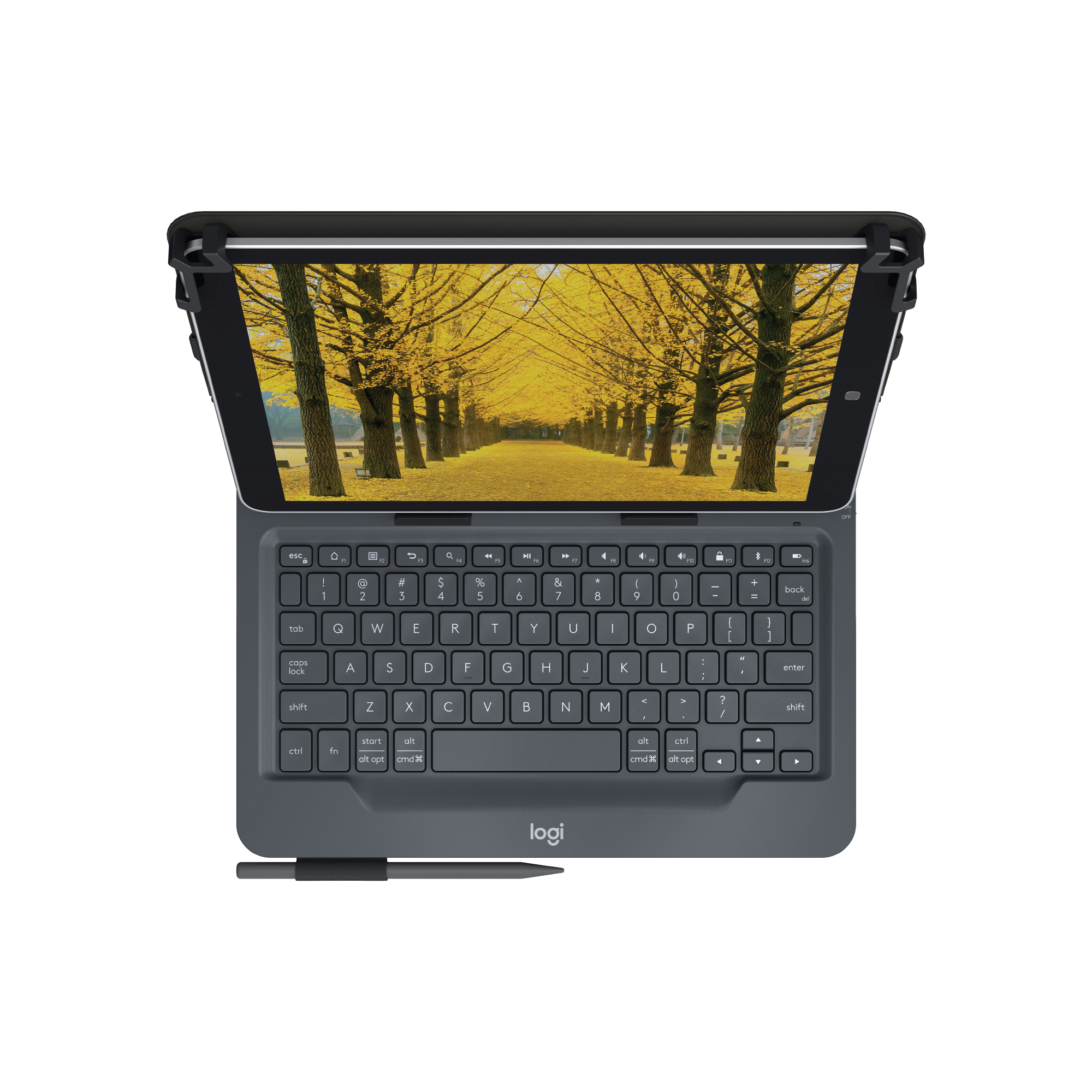 Logitech Universal Folio with integrated keyboard for 9-10 inch tablets Black Bluetooth QWERTY UK English - 920-008341